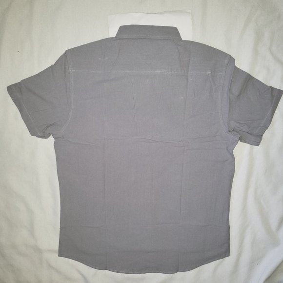 COOFANDY Men's Regular-Fit Short-Sleeve Cotton Linen Shirt Casual Button-Down - Picture 10 of 12